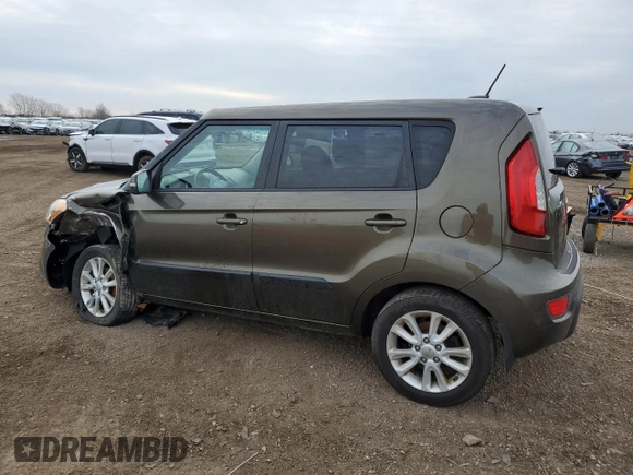 2013 Kia Soul + with VIN KNDJT2A61D7565736, listed as a Copart auction lot 49476795 with 134,706 mi miles and Salvage Title. Bid and sale history available at carsss.com. Image 2.