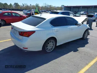 2013 Lexus GS with VIN JTHCE1BLXD5018542, listed as a IAAI auction lot 41835538 with 150,472 mi miles. Bid and sale history available at carsss.com. Image 4.