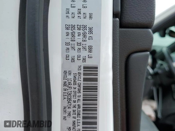 2019 Jeep Grand Cherokee Trailhawk with VIN 1C4RJFLT2KC854714, listed as a Copart auction lot 53761525 with 52,526 mi miles and Salvage title. Bid and sale history available at DreamBid. Image 13.
