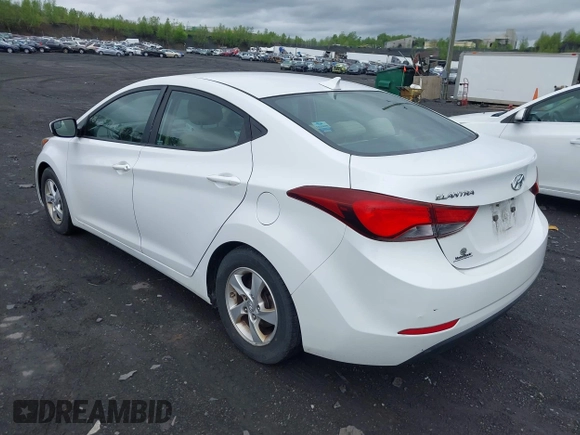 2015 Hyundai Elantra SE with VIN 5NPDH4AE0FH561046, listed as a IAAI auction lot 42196128 with 106,200 mi miles and . Bid and sale history available at DreamBid. Image 3.