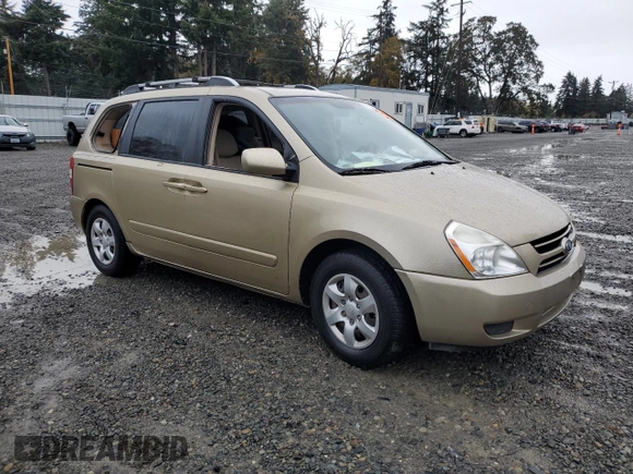 2007 Kia Sedona with VIN KNDMB133676124966, listed as a Copart auction lot 79133024 with 0 mi miles and Salvage Title. Bid and sale history available at carsss.com. Image 4.