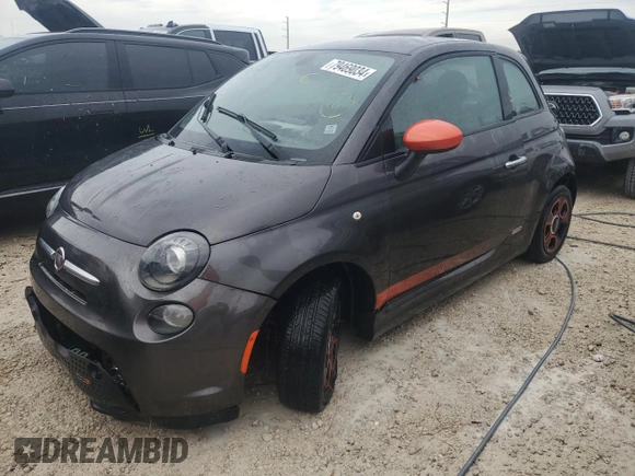 2018 FIAT 500e with VIN 3C3CFFGE4JT377469, listed as a Copart auction lot 79469034 with 0 mi miles and Non Repairable. Bid and sale history available at carsss.com. Image 1.