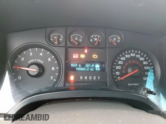 2010 Ford F-150 XL with VIN 1FTEX1CW4AFA85382, listed as a Copart auction lot 58778855 with 190,860 mi miles and Salvage title. Bid and sale history available at DreamBid. Image 9.