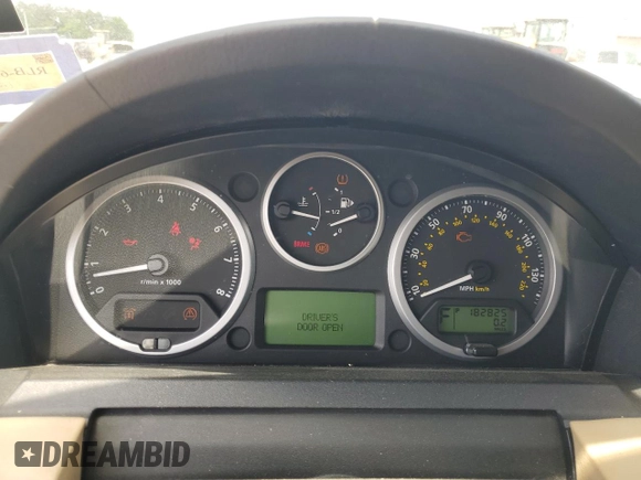 2008 Land Rover Range Rover Sport HSE with VIN SALSF254X8A135130, listed as a Copart auction lot 54496565 with 182,825 mi miles and Salvage Title. Bid and sale history available at DreamBid. Image 9.