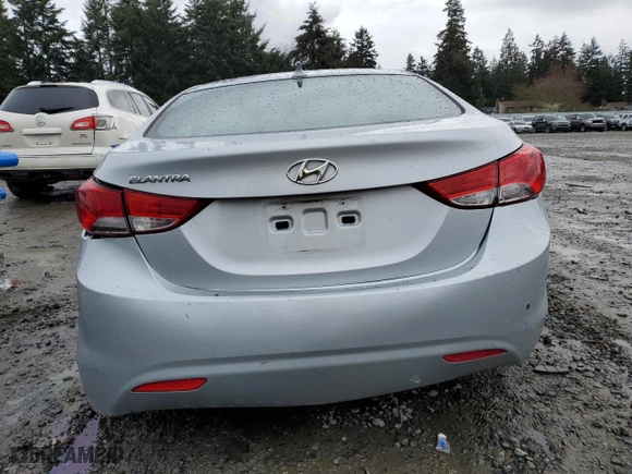 2012 Hyundai Elantra Limited with VIN 5NPDH4AE6CH141027, listed as a Copart auction lot 50680595 with 0 mi miles and Salvage Title. Bid and sale history available at carsss.com. Image 6.