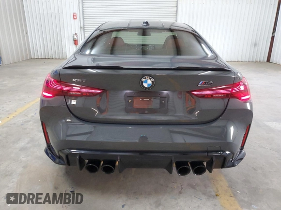 2025 BMW M4 Competition xDrive with VIN WBS33HK01SCS44279, listed as a Copart auction lot 52850015 with 8,369 mi miles and Clean Title. Bid and sale history available at carsss.com. Image 6.