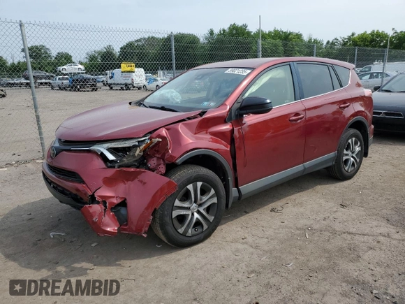 2018 Toyota RAV4 LE with VIN JTMBFREV2JD233808, listed as a Copart auction lot 59021235 with 71,430 mi miles and Salvage title. Bid and sale history available at DreamBid. Image 1.