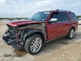 2017 Ford Expedition Platinum with VIN 1FMJU1LT8HEA16056, listed as a Copart auction lot 53959875 with 75,449 mi miles and Salvage title. Bid and sale history available at DreamBid. Image 1.