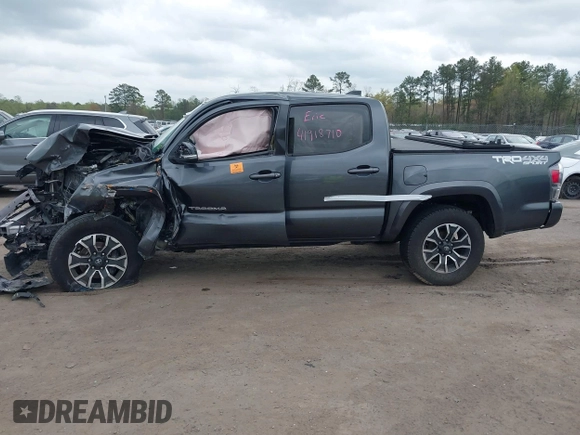 2023 Toyota Tacoma 4WD SR with VIN 3TMCZ5AN9PM538441, listed as a IAAI auction lot 41918710 with 1 mi miles. Bid and sale history available at carsss.com. Image 14.