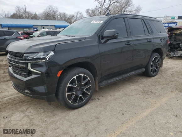 2022 Chevrolet Tahoe RST with VIN 1GNSKRKD7NR282297, listed as a Copart auction lot 41962345 with 60,720 mi miles and Salvage Title. Bid and sale history available at carsss.com. Image 1.