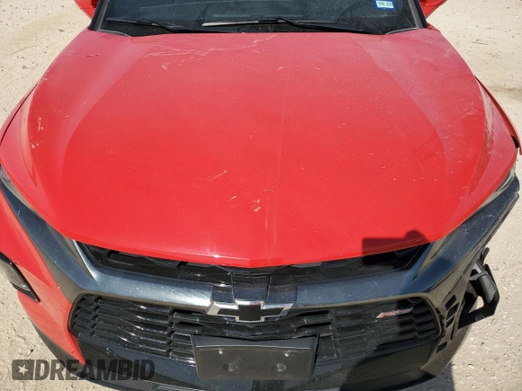 2022 Chevrolet Blazer RS с VIN 3GNKBERS1NS114973, выставлен на аукционе Copart как лот 52715415 с пробегом 42 591 миль миль и Списание • Salvage title. История ставок и продаж доступна на DreamBid. Изображение 12.