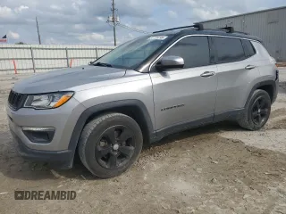 2018 Jeep Compass Latitude with VIN 3C4NJCBB8JT181968, listed as a Copart auction lot 51128195 with 94,471 mi miles and Salvage Title. Bid and sale history available at carsss.com. Image 1.