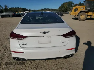 2018 Genesis G80 3.3T Sport with VIN KMHGN4JB0JU241697, listed as a Copart auction lot 76401884 with 42,228 mi miles and Salvage Title. Bid and sale history available at carsss.com. Image 6.