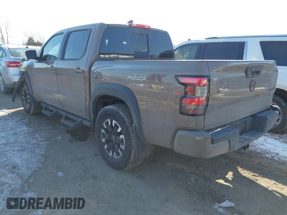 2024 Nissan Frontier Pro-4X with VIN 1N6ED1EK0RN645979, listed as a IAAI auction lot 41613465 with 19,241 mi miles and . Bid and sale history available at DreamBid. Image 3.