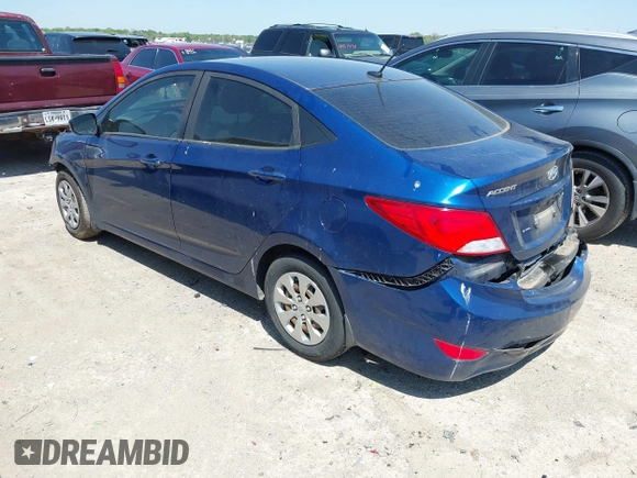 2017 Hyundai Accent SE with VIN KMHCT4AE4HU287932, listed as a IAAI auction lot 41988980 with 118,135 mi miles. Bid and sale history available at carsss.com. Image 3.