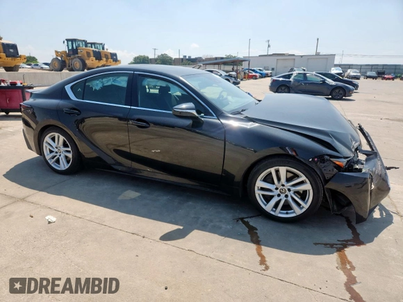 2021 Lexus IS 300 with VIN JTHCA1D21M5117945, listed as a Copart auction lot 58202975 with 18,923 mi miles and Salvage title. Bid and sale history available at DreamBid. Image 4.