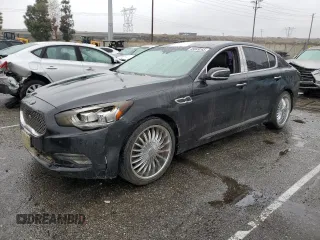 2015 Kia K900 Luxury with VIN KNALW4D41F6022818, listed as a Copart auction lot 45049265 with 0 mi miles and Clean Title. Bid and sale history available at carsss.com. Image 1.