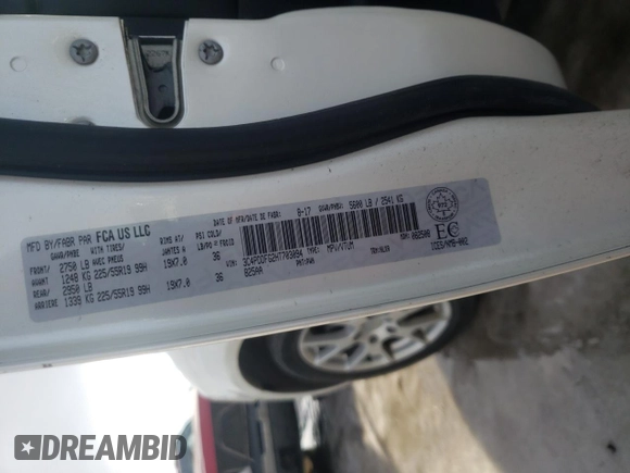 2017 Dodge Journey GT with VIN 3C4PDDFG2HT703094, listed as a Copart auction lot 86563904 with 111,897 mi miles and Clean title. Bid and sale history available at DreamBid. Image 13.