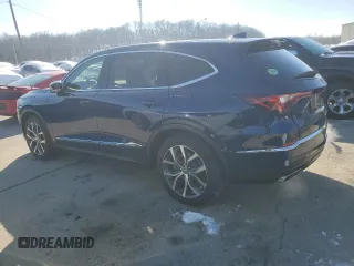 2023 Acura MDX w/Technology Package with VIN 5J8YE1H48PL000596, listed as a Copart auction lot 87833225 with 15,619 mi miles and Salvage Title. Bid and sale history available at carsss.com. Image 2.