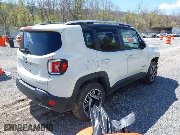2015 Jeep Renegade Limited with VIN ZACCJBDT0FPB56326, listed as a IAAI auction lot 41964847 with 173,844 mi miles and . Bid and sale history available at DreamBid. Image 4.