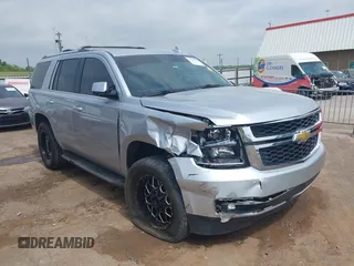 2015 Chevrolet Tahoe LT with VIN 1GNSKBKC8FR505107, listed as a IAAI auction lot 42301776 with 195,549 mi miles and . Bid and sale history available at DreamBid. Image 1.