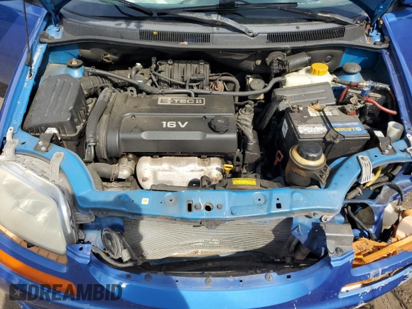2006 Chevrolet Aveo LS with VIN KL1TD56696B575499, listed as a Copart auction lot 54780455 with 125,167 mi miles and Salvage title. Bid and sale history available at DreamBid. Image 11.