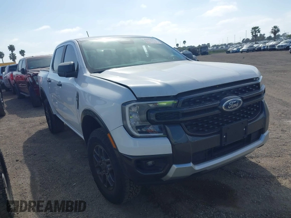2024 Ford Ranger XLT with VIN 1FTER4GH1RLE26029, listed as a IAAI auction lot 41958379 with 9,716 mi miles and . Bid and sale history available at DreamBid. Image 1.