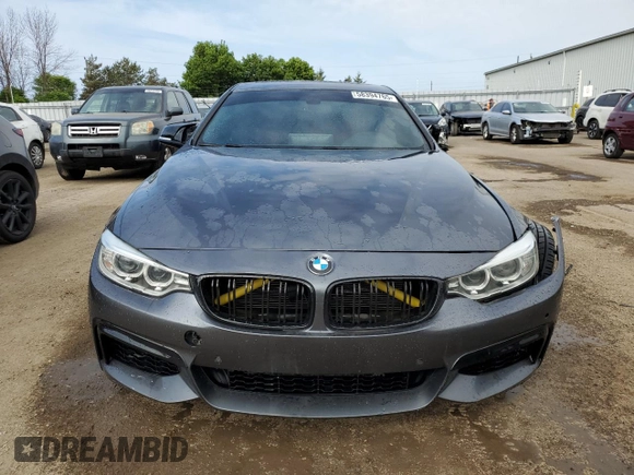 2014 BMW 4 Series 435i xDrive with VIN WBA3R5C57EF784623, listed as a Copart auction lot 58394765 with 206,251 mi miles and Clean title. Bid and sale history available at DreamBid. Image 5.