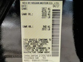 2017 Nissan Altima SR z VIN 1N4AL3AP1HC239789, wystawiony jako Copart lot #49060445 z przebiegiem 127 911 mil mil oraz Szkoda całkowita • Salvage title. Historia ofert i sprzedaży dostępna na DreamBid. Obrazek 13.