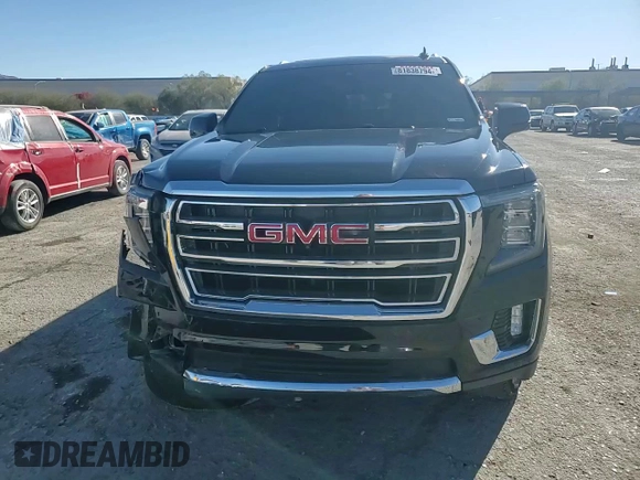 2021 GMC Yukon XL SLT with VIN 1GKS2GKD0MR471504, listed as a Copart auction lot 81838794 with 55,917 mi miles and Salvage Title. Bid and sale history available at carsss.com. Image 12.