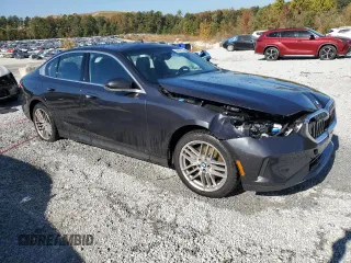 2024 BMW 5 Series 530i with VIN WBA43FJ01RCS39432, listed as a Copart auction lot 77013584 with 11,186 mi miles and Clean Title. Bid and sale history available at carsss.com. Image 4.