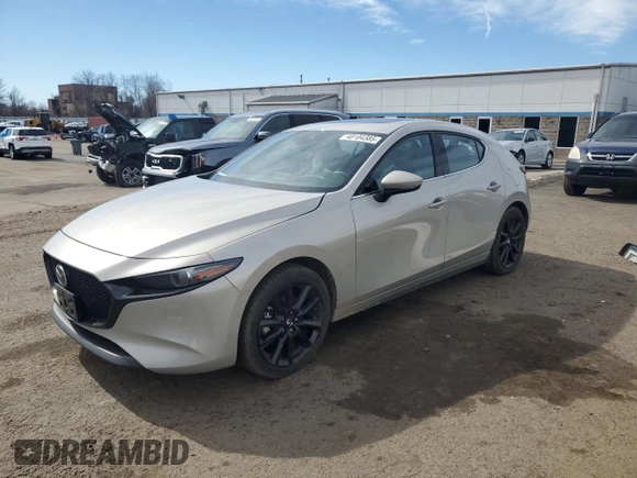 2022 Mazda Mazda3 Hatchback Premium with VIN JM1BPBML2N1501090, listed as a Copart auction lot 48104385 with 22,356 mi miles and Salvage Title. Bid and sale history available at carsss.com. Image 1.