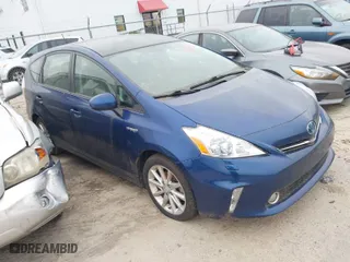 2012 Toyota Prius v Two with VIN JTDZN3EU1C3023103, listed as a IAAI auction lot 41604824 with 66,306 mi miles. Bid and sale history available at carsss.com. Image 1.