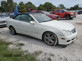 2007 Mercedes-Benz CLK 350 with VIN WDBTK56F67F211595, listed as a Copart auction lot 76596154 with 158,864 mi miles and Salvage Title. Bid and sale history available at DreamBid. Image 4.