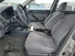 2001 Honda Civic LX with VIN JHMES16551S008527, listed as a Copart auction lot 51445275 with 0 mi miles and Salvage Title. Bid and sale history available at carsss.com. Image 7.