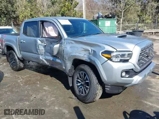 2023 Toyota Tacoma 4WD SR with VIN 3TYCZ5AN7PT122067, listed as a IAAI auction lot 41624047 with 27,483 mi miles. Bid and sale history available at carsss.com. Image 1.