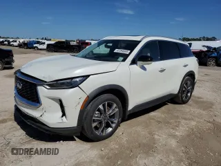 2024 Infiniti QX60 Luxe с VIN 5N1DL1FR6RC345884, выставлен на аукционе Copart как лот 45394685 с пробегом 7 497 миль миль и Списание • Salvage title. История ставок и продаж доступна на DreamBid. Изображение 1.