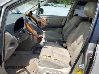 2001 Lexus RX 300 with VIN JTJGF10U410102261, listed as a Copart auction lot 62439124 with 159,012 mi miles and Salvage Title. Bid and sale history available at carsss.com. Image 7.