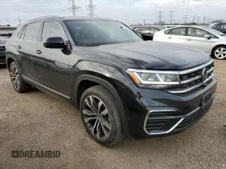 2021 Volkswagen Atlas SEL Premium R-Line with VIN 1V2FE2CA1MC205020, listed as a Copart auction lot 77742994 with 25,047 mi miles and Salvage title. Bid and sale history available at DreamBid. Image 4.
