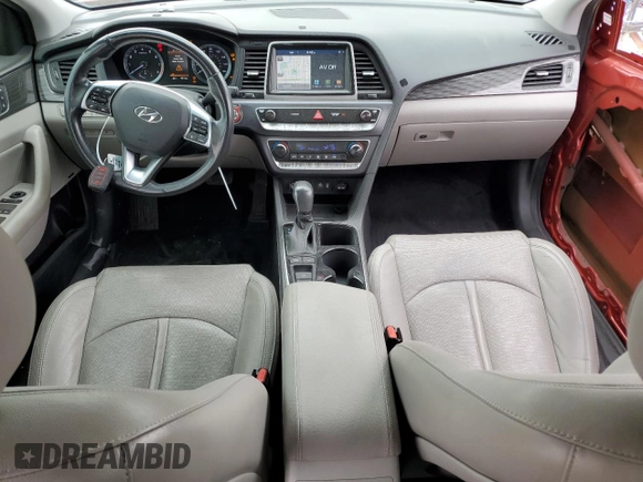 2019 Hyundai Sonata SEL with VIN 5NPE34AF4KH805464, listed as a Copart auction lot 50806735 with 73,112 mi miles and Salvage Title. Bid and sale history available at DreamBid. Image 8.