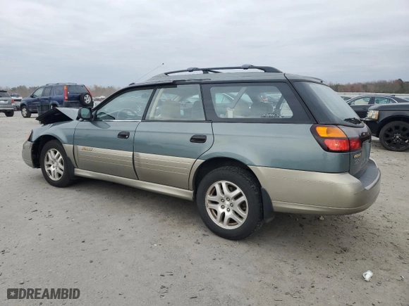 2001 Subaru Legacy Wagon Outback w/RB Equip with VIN 4S3BH665817631532, listed as a Copart auction lot 82431594 with 186,004 mi miles and Salvage Title. Bid and sale history available at carsss.com. Image 2.
