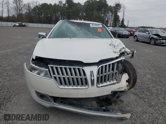 2011 Lincoln MKZ Hybrid with VIN 3LNDL2L30BR756596, listed as a Copart auction lot 48169685 with 0 mi miles and Salvage Title. Bid and sale history available at carsss.com. Image 5.