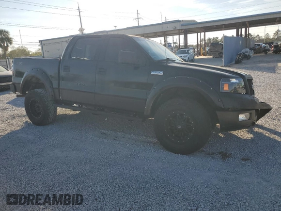 2004 Ford F-150 XLT with VIN 1FTPW14564KD48016, listed as a Copart auction lot 43456605 with 201,164 mi miles and Non Repairable. Bid and sale history available at carsss.com. Image 4.