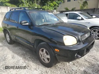 2003 Hyundai Santa Fe GLS with VIN KM8SC13D53U382460, listed as a Copart auction lot 70257874 with 0 mi miles and Salvage Title. Bid and sale history available at carsss.com. Image 4.