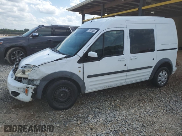 2013 Ford Transit Connect XLT with VIN NM0KS9BN4DT125925, listed as a Copart auction lot 55087585 with 118,671 mi miles and Salvage title. Bid and sale history available at DreamBid. Image 1.