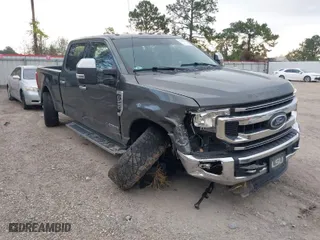 2020 Ford Super Duty F-250 SRW XL with VIN 1FT7W2BT0LED57167, listed as a IAAI auction lot 41233813 with 62,407 mi miles. Bid and sale history available at carsss.com. Image 1.