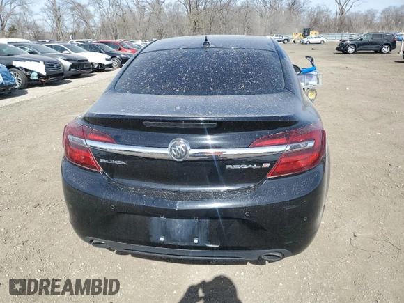 2014 Buick Regal Premium I with VIN 2G4GN5EX0E9166742, listed as a Copart auction lot 49538085 with 104,739 mi miles and Salvage Title. Bid and sale history available at DreamBid. Image 6.