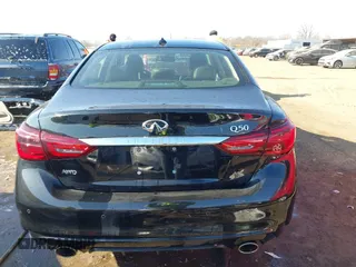 2023 Infiniti Q50 Luxe with VIN JN1EV7BR3PM542405, listed as a IAAI auction lot 41737342 with 12,353 mi miles and . Bid and sale history available at DreamBid. Image 17.