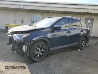 2017 Toyota RAV4 Hybrid SE with VIN JTMJJREV6HD075610, listed as a Copart auction lot 44260045 with 62,122 mi miles and Salvage Title. Bid and sale history available at carsss.com. Image 1.