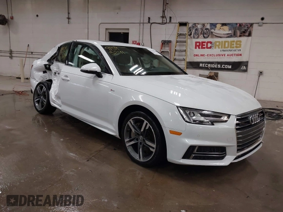2017 Audi A4 Premium Plus z VIN WAUENAF45HN039427, wystawiony jako IAAI lot #41595241 z przebiegiem 64 605 mil mil oraz . Historia ofert i sprzedaży dostępna na DreamBid. Obrazek 1.